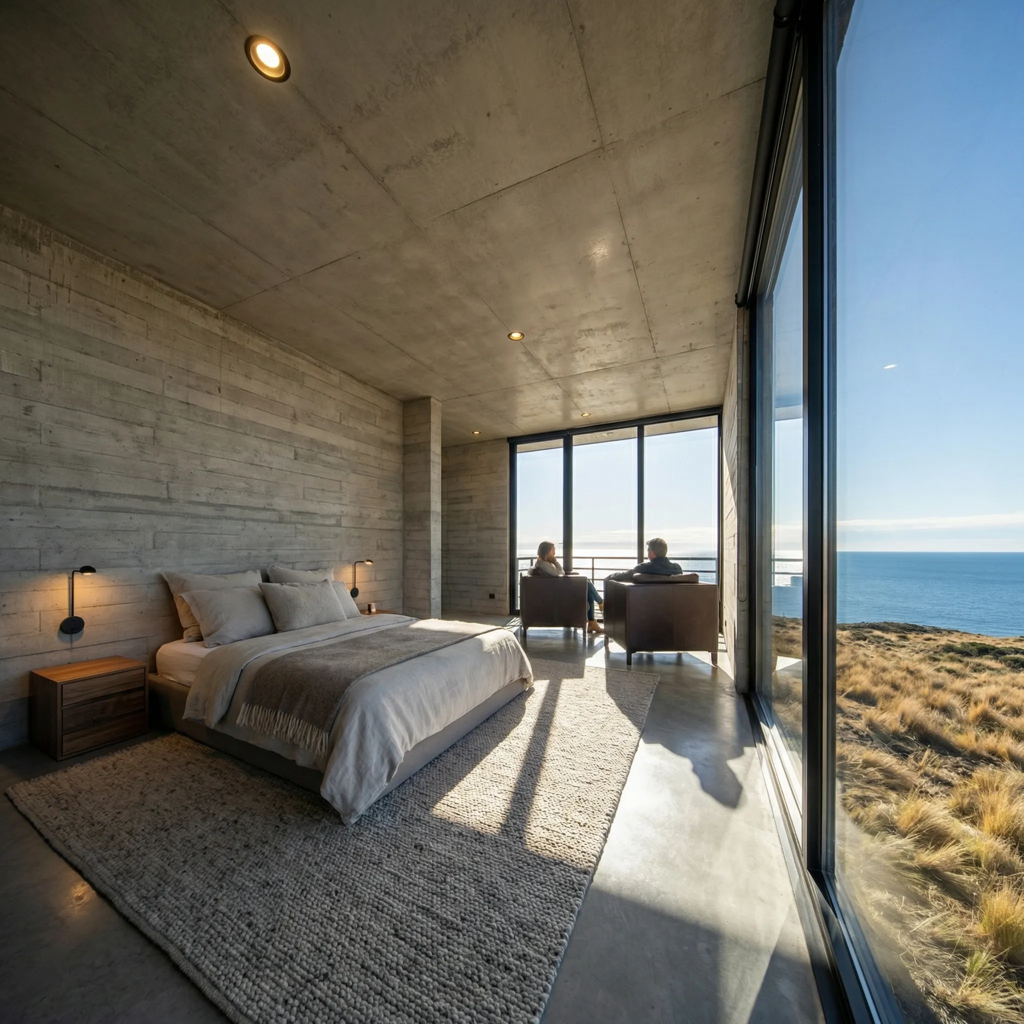 Render Habitación Principal de Casa Rioseco — PatagoniaBIM